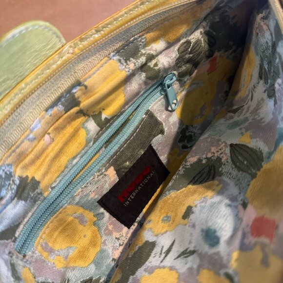 HOBO International Green Leather Envelope Foldover Zip Clutch - Picture 6 of 11